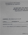 Recibo por limpieza e higiene